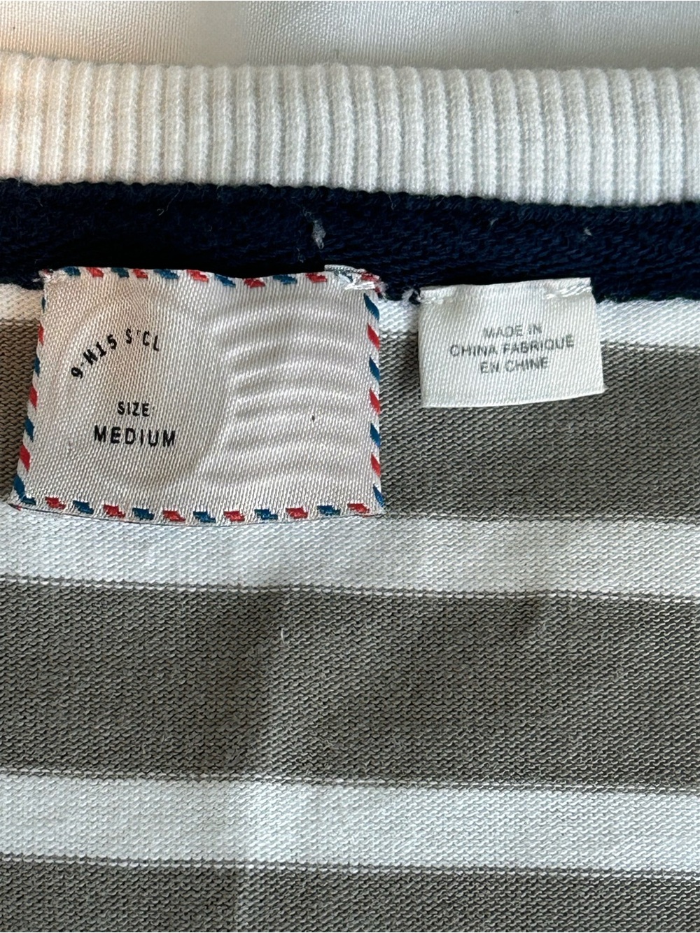 Anthropologie Taupe & White Striped Pleated Tank - Picture 3 of 11